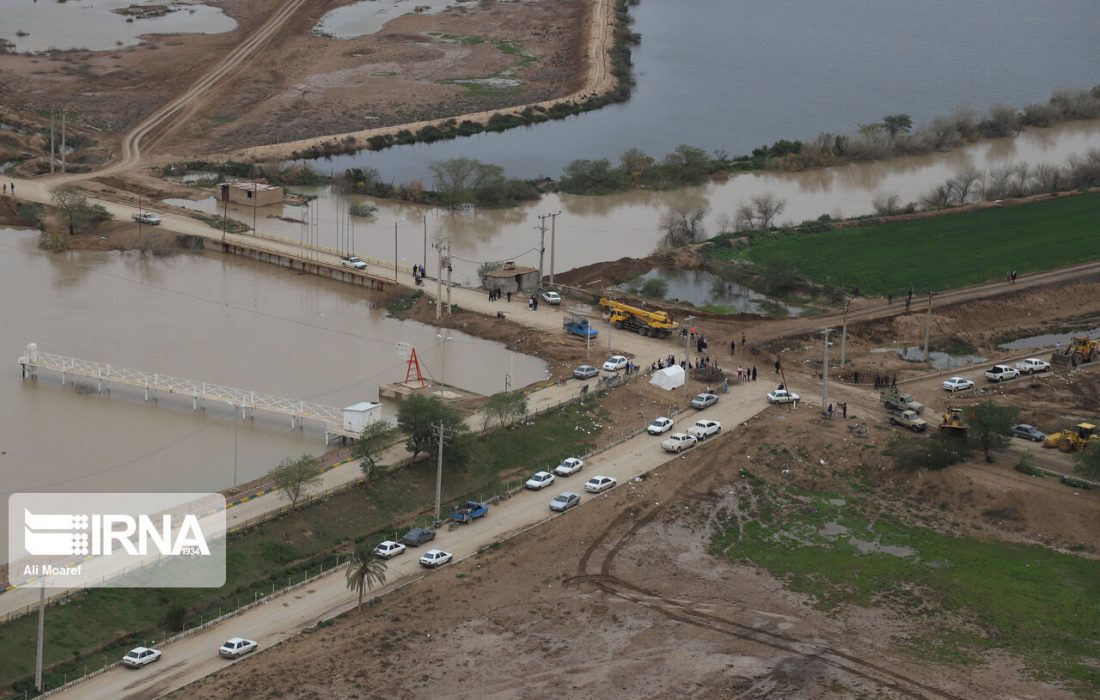 سیلاب‌های ورودی به خوزستان تا نیمه فروردین قابل کنترل است