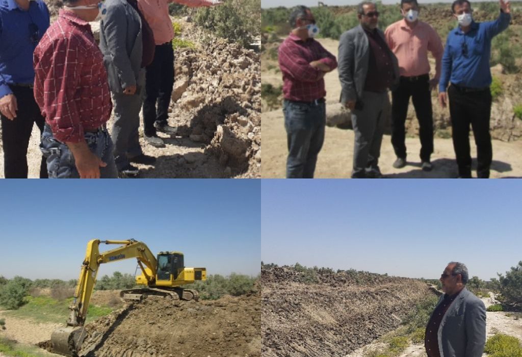 بازدید میدانی فرماندار شهرستان شادگان از لایروبی و احیاء خور دورق