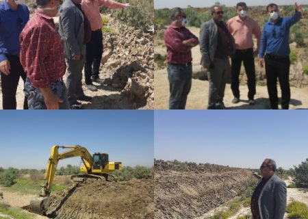 بازدید میدانی فرماندار شهرستان شادگان از لایروبی و احیاء خور دورق