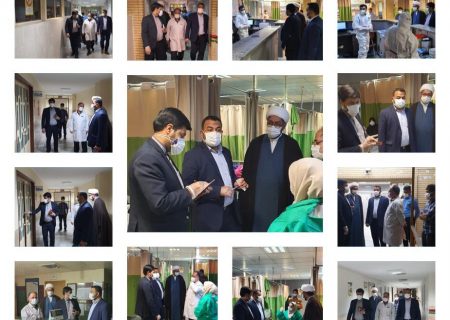 بازدید سرزده دکتر صبری پور فرماندار شادگان از بخش بستری و اورژانس کرونا در بیمارستان شهید معرفی زاده شهرستان شادگان