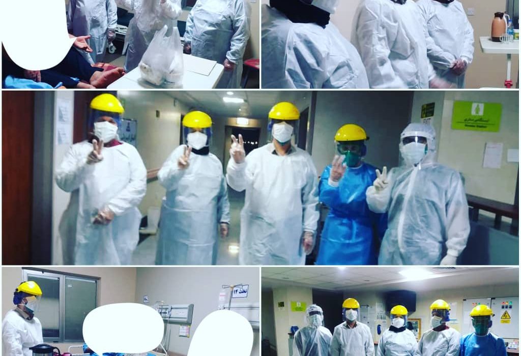 بازدید فرماندار و رییس شورای بهداشت و درمان شهرستان امیدیه از بخش کرونا ویروس بیمارستان نفت امیدیه