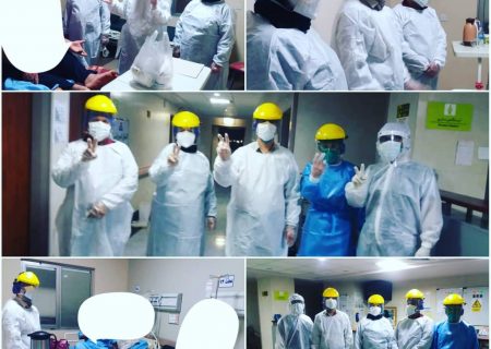 بازدید فرماندار و رییس شورای بهداشت و درمان شهرستان امیدیه از بخش کرونا ویروس بیمارستان نفت امیدیه