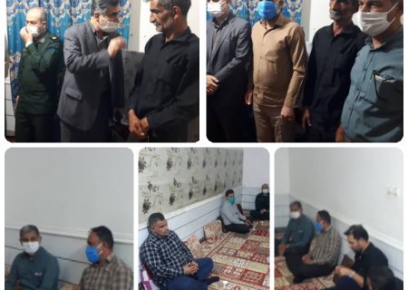 دیدار مسئولین امیدیه با خانواده عیدانی