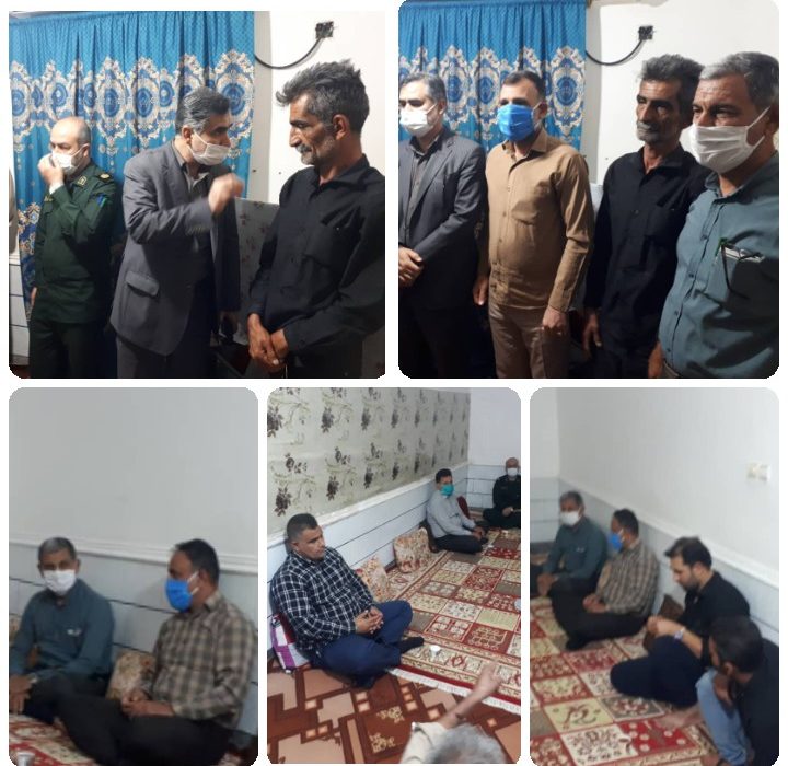 دیدار مسئولین امیدیه با خانواده عیدانی