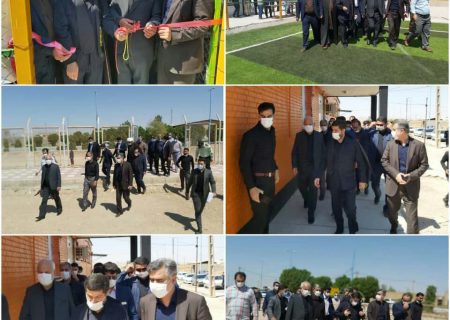 باحضوردکتر شریعتی استاندار خوزستان چندین طرح عمرانی ورزشی دربخش جایزان شهرستان امیدیه افتتاح گردید