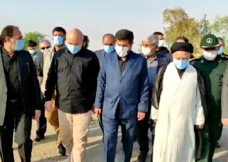 بازدید رئیس مجلس از پروژه های عمرانی و پالایشگاه گاز بیدبلند خلیج فارس بهبهان