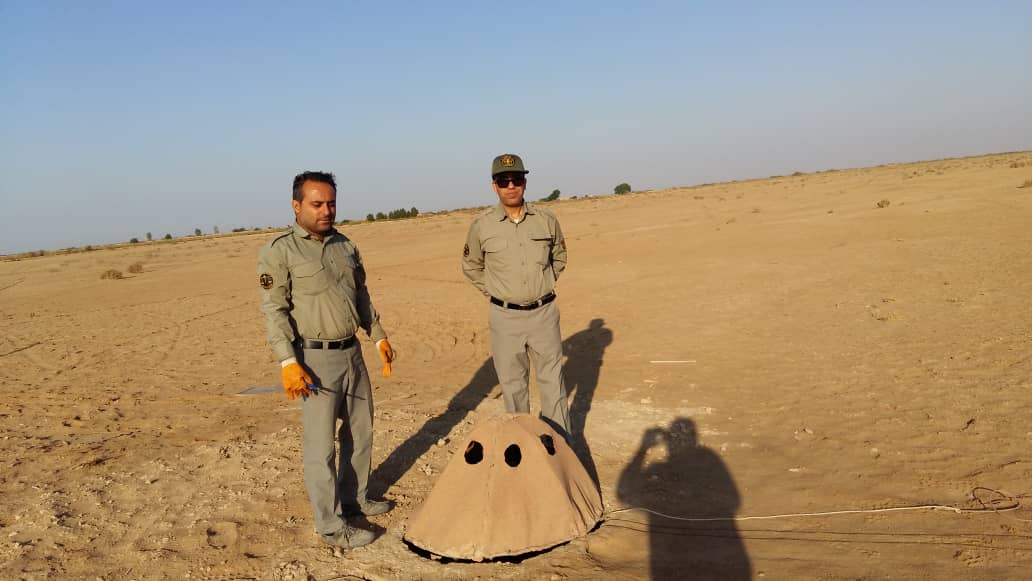 تخریب یک باب کوخه توسط یگان حفاظت محیط زیست شهرستان هندیجان