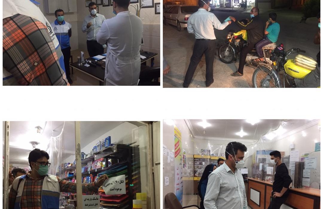 بازدید دکتر رئیسی مدیرشبکه بهداشت درمان از اصناف و بازار هندیجان