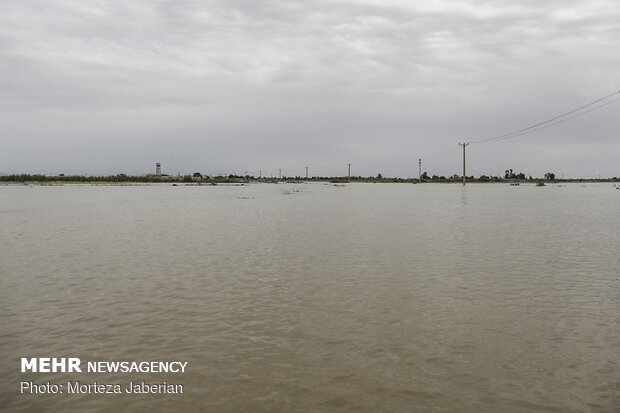اثر جهانی «بند میزان» شوشتر به زیر آب رفت