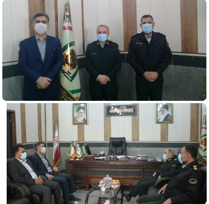 دیدارفرماندار شهرستان امیدیه با فرمانده انتظامی استان خوزستان