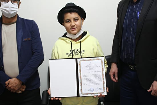 تجلیل از خواننده نوجوان شوشی