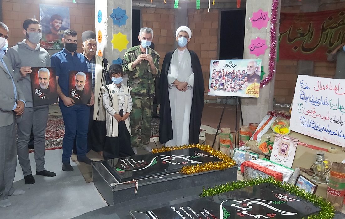 اهدای مدال قهرمانان  به شهدای گمنام هفت تپه