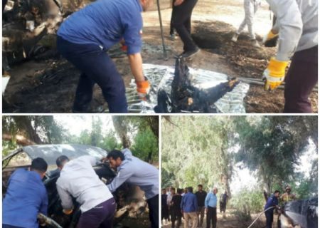 ۲ کشته و مصدوم بر اثر واژگونی خودرو تیبا در جاده شوش