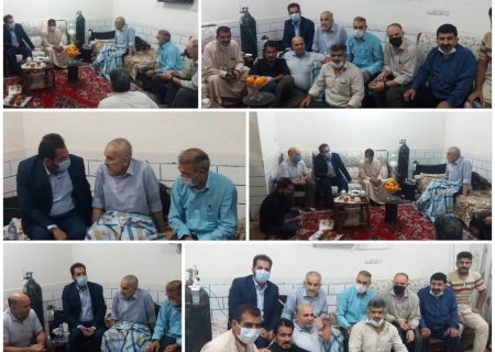 دیدار ریاست بنیاد شهید و امور ایثارگران شهرستان شوش با آزادگان و جانبازان