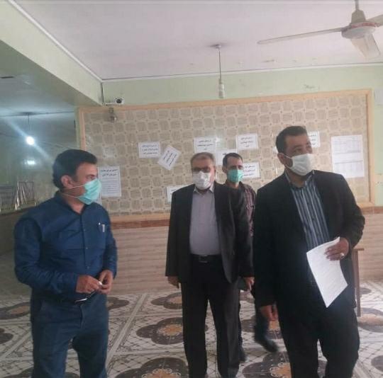 بازدید کارشناسان سازمان آموزش وپرورش استان ازمحل برگزاری امتحانات شهرستان هندیجان