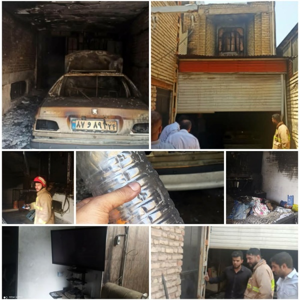 یک منزل مسکونی توسط یکی از اعضا خانواده شوش به آتش کشیده شد