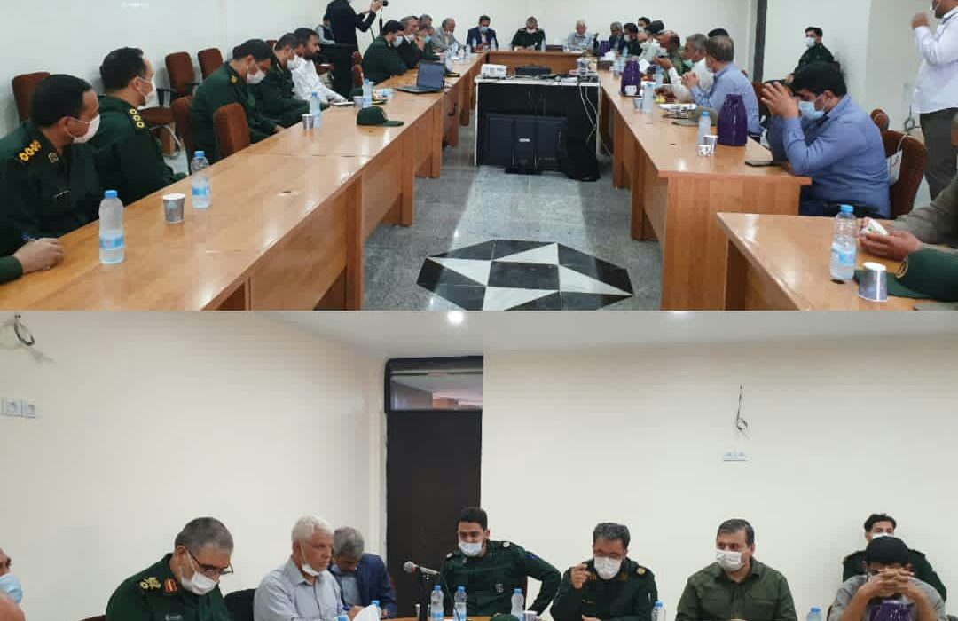 سردار شاهوارپور در جمع مسئولین دشت آزادگان و شرکت آبفا خوزستان