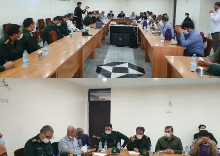 سردار شاهوارپور در جمع مسئولین دشت آزادگان و شرکت آبفا خوزستان