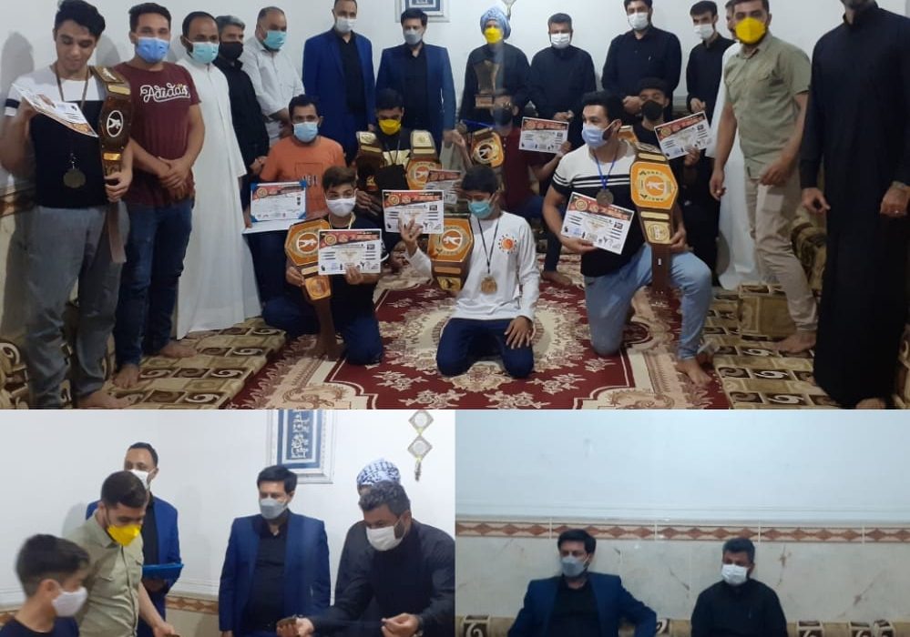 حضور دکتر صبری پور سرپرست فرمانداری شادگان جهت تقدیر از اعضای تیم کیک بوکسینگ شهرستان شادگان