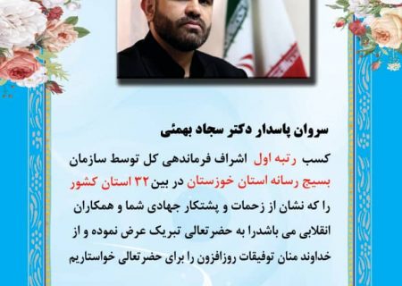 موفقیت سازمان بسیج رسانه استان خوزستان در جشنواره ملی مالک اشتر