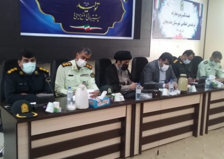 تکریم ومعارفه فرمانده انتظامی شهرستان هندیجان