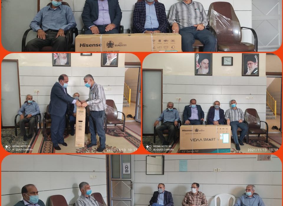 اهدای یک دستگاه تلویزیون از سوی دانشکده علوم پزشکی به دفتر عتبات عالیات بهبهان