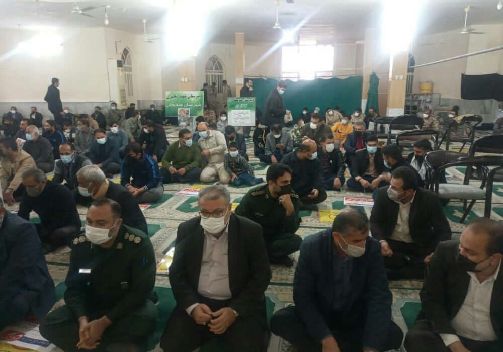 گرامیداشت حماسه سالروز ۹دی درمسجد جامع شهرستان هندیجان