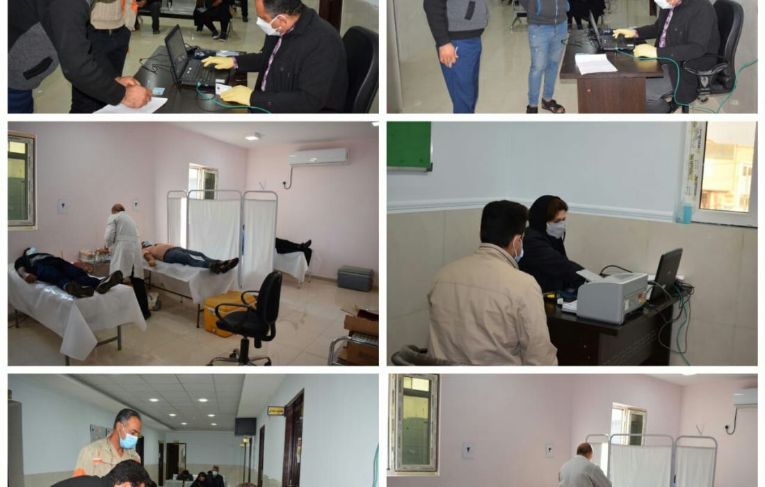 اهدای خون به مناسبت هفته بسیج در شهرستان امیدیه