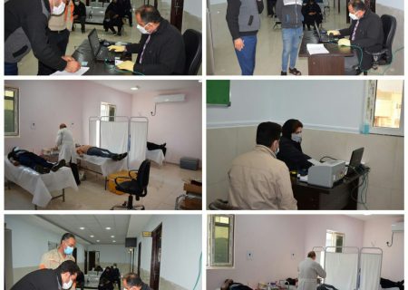 اهدای خون به مناسبت هفته بسیج در شهرستان امیدیه