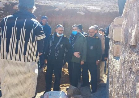 بازدید فرماندهان سپاه کشوری، لشکری و استانی از مناطق زلزله زده اندیکا در خوزستان+عکس
