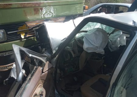 تصادف در محور فتح المبین شوش با ۲ کشته و یک‌مصدوم