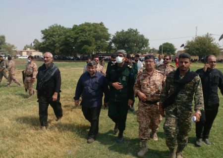 حضور میدانی فرمانده سپاه شوش در تعزیه های شهرستان