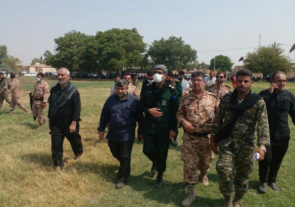 حضور میدانی فرمانده سپاه شوش در تعزیه های شهرستان