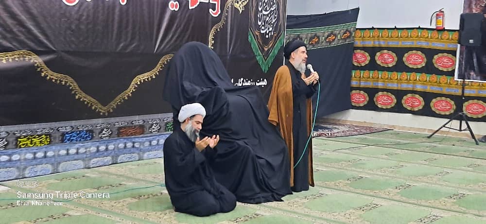 گزارش تصویری از عذاداری هیات رزمندگان شوش در شب تاسوعا