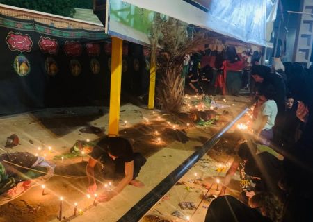 گزارش تصویری از مراسم شام غریبان شهر شوش و هیات رزمندگان