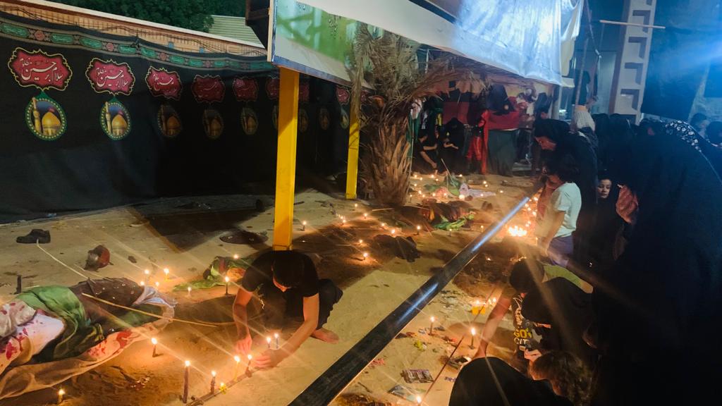 گزارش تصویری از مراسم شام غریبان شهر شوش و هیات رزمندگان