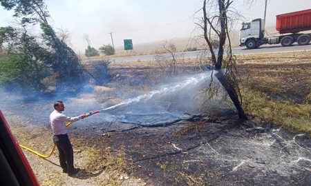 انجام ۱۸ عملیات مهار آتش توسط آتش‌نشانان شوش