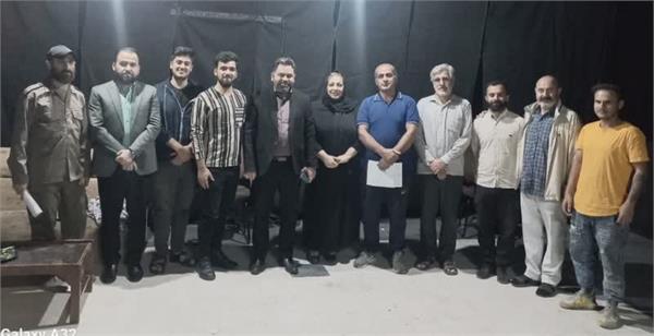 بازدید سرزده فرماندار شهرستان شوش از تمرین نمایش  ازخاک تا افلاک